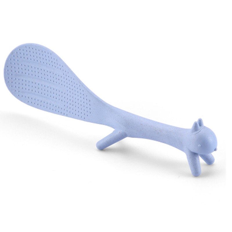 Haushalt Küche Werkzeuge Schöne Eichhörnchen Form Stehend Löffel Nicht-stick Reis Löffel Reis Löffel JS22: sky blue