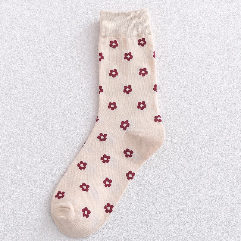 Zomer cartoon watermeloen wortel ei konijn strik pizza kers koekje vrouwen koreaanse versie van sokken straatsokken: 10