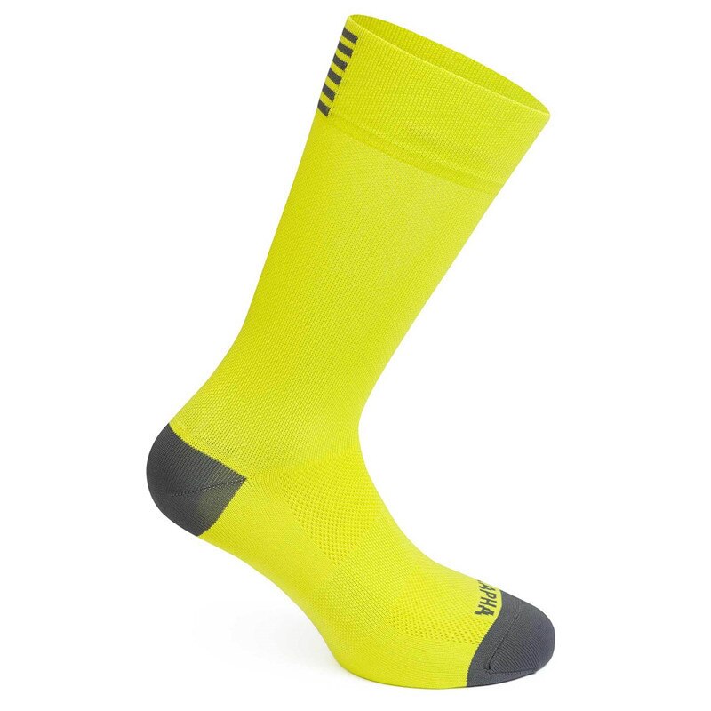 Brand Sport Cycling Socks Outdoor Men Women Running Basketball Climbing Socks: Solid R- green