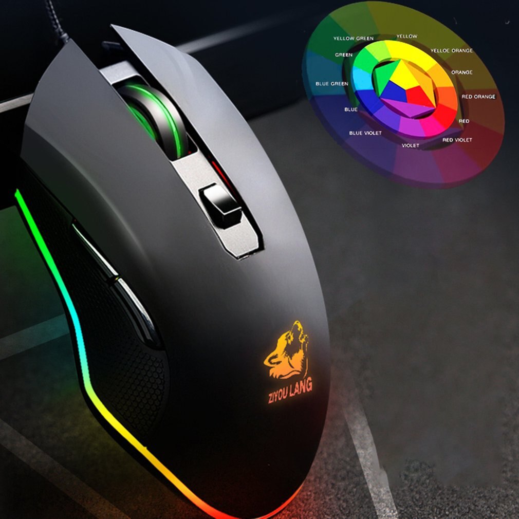 T1 Keyboard Mouse Combos Ergonomic Multicolor Backlight One-Handed Game Keyboard Mouse Set For Home Gamer Gaming Kit