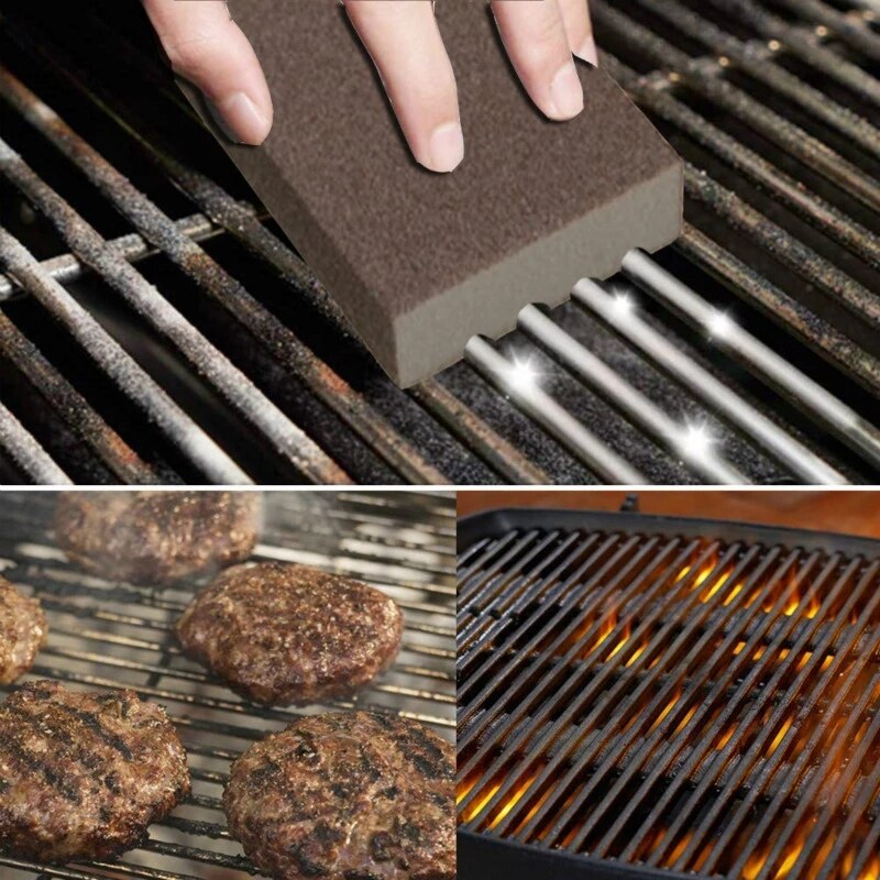 2/4/6/8 stk grill rengøring mursten blok grill rengøring sten grill stativer pletter fedt rense blok køkken rust fjernelse værktøj