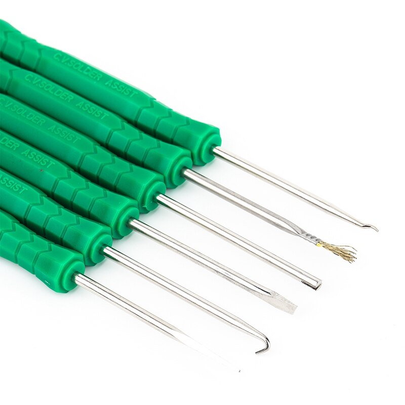 6 pièces outil d'aide au dessoudage Circuit imprimé soudure soudure outils auxiliaires PCB Kit de nettoyage outils de réparation