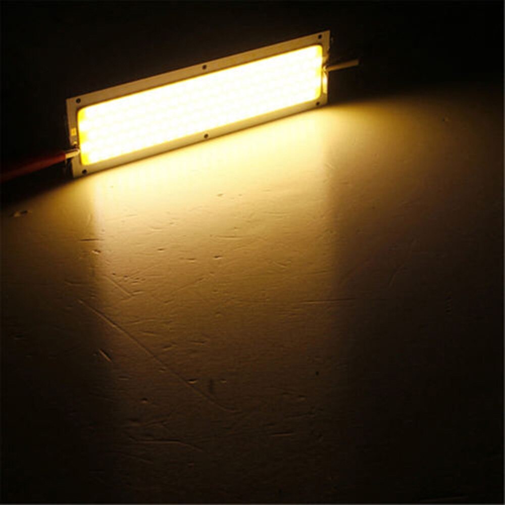 120Mm Cob Lange Lamp Panel Lamp Strip Licht High Power Lamp Chip 12V-24V 1000LM 10W Cob Led Warm/Koud Wit: A