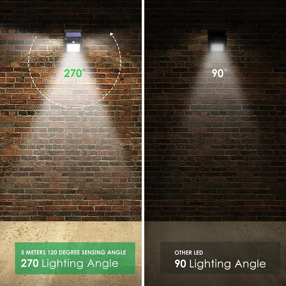 30/40 LED Outdoor Solar Light PIR Motion Sensor 4pcs Solar Wall Lamp Waterproof Energy Saving Emergency Garden Yard Lights