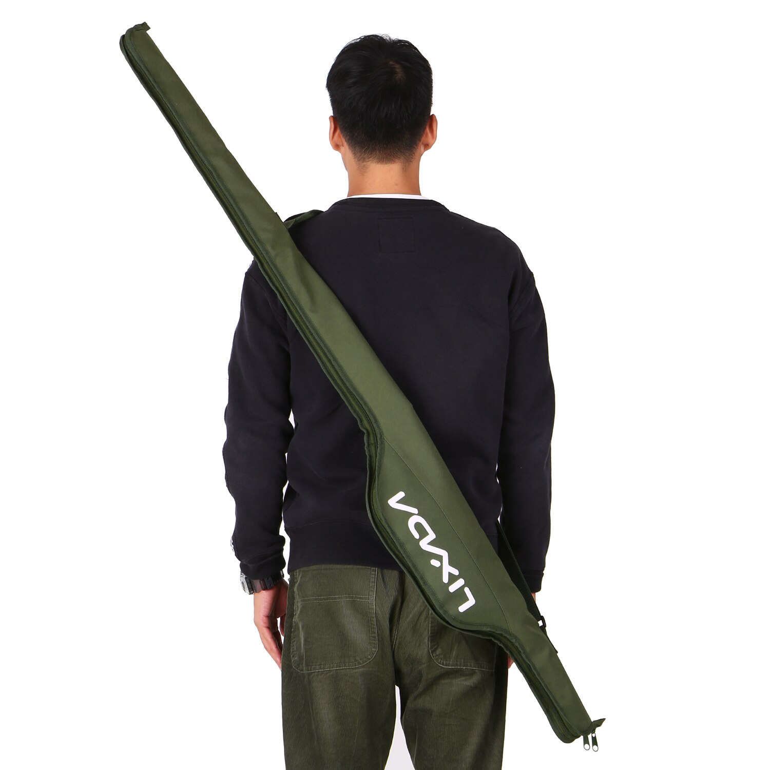 Lixada fiskestangpose 55 tommers sammenleggbar karpe bærbar pose fiskestang takle beskyttende dekselveske oppbevaringsposer pesca