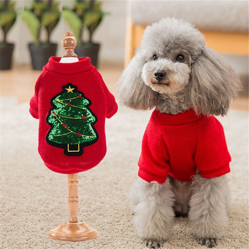 Vêtements de noël pour chiens | Chandail et manteau d'hiver pour animaux de compagnie, vêtements pour chiens du nouvel an, Costume pour chat, chiot, manteau pour animaux de compagnie Xams