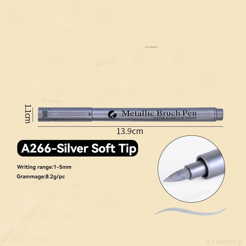 Rotulador metálico resaltado, rotulador de pintura permanente impermeable blanco dorado para roca, taza, cerámica, vidrio, suministros de pintura DIY