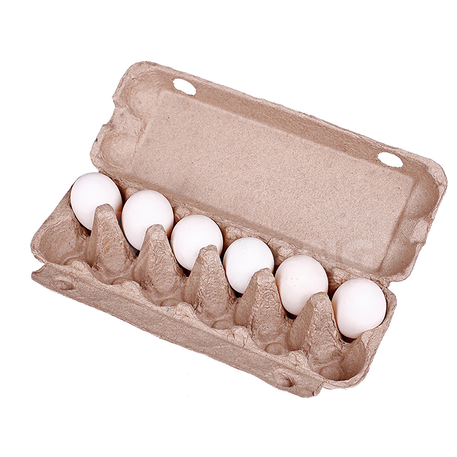 10pcs Paper Pulp Egg Storage Containers Egg Trays Egg Storage Boxes Egg Holders Egg Storage Tray Box Portable Carton QW