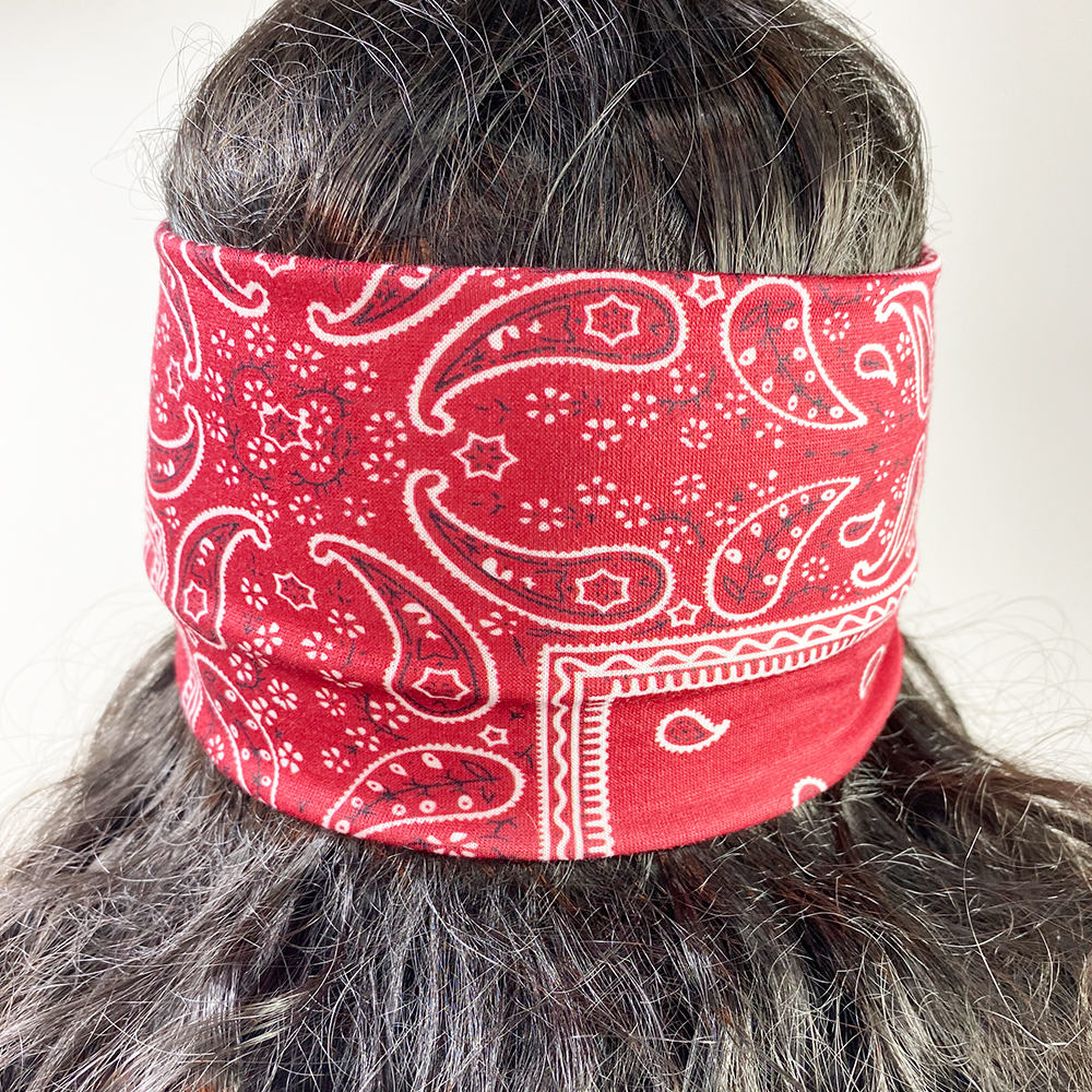 Fasce per la testa fascia per capelli con elasticità incrociata Bandana Stampa Avvolgente per la testa fascia sportiva di bellezza