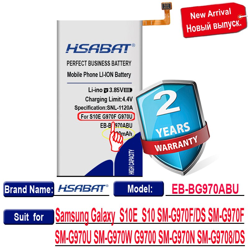 Top 100% Neue 3600mAh EB-BG970ABU Batterie für Samsung Galaxy S10e S10E S10 E S10 SM-G970F/DS SM-G970F SM-G970U SM-G970W