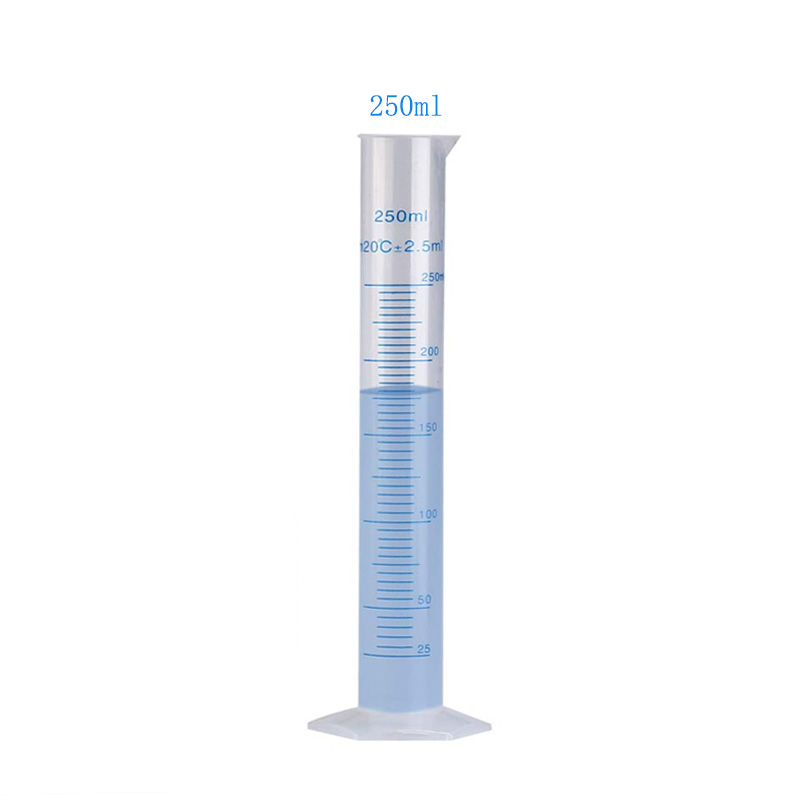 Cylindre de mesure en plastique 10/25/50/100/250/500ml, 1 pièce, cylindre gradué de laboratoire, tasse de mesure Standard pour laboratoire de chimie: vert militaire