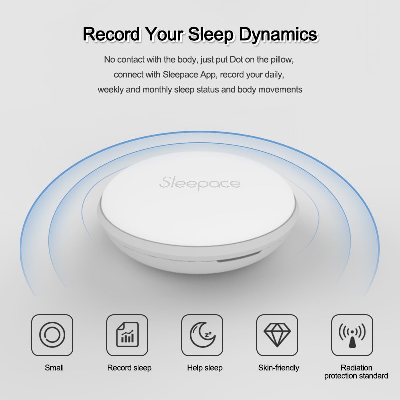 Moniteur de sommeil intelligent avec des points de sommeil, analyse de , Bluetooth, bouton de sommeil