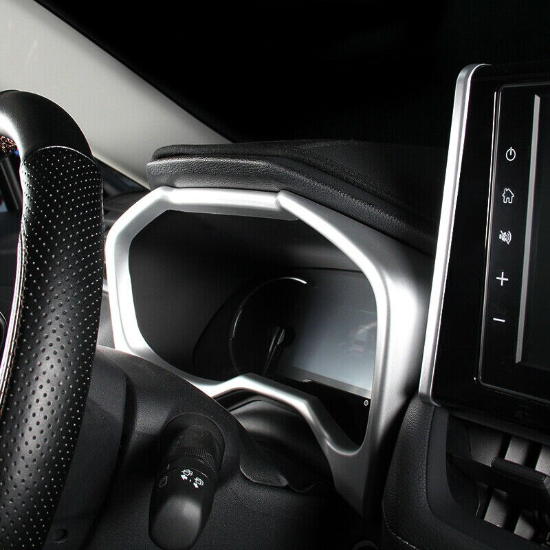 ABS Silver Dashboard Decorative Frame Trim Dash Panel Frame Trim Cover