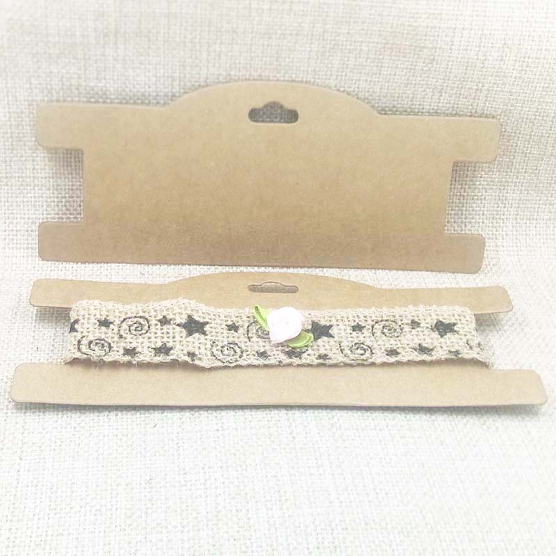 ZerongE jewelry DIY kraft/white/black Chocker Necklace packing card blank headband accessories display card 30pcs per lot