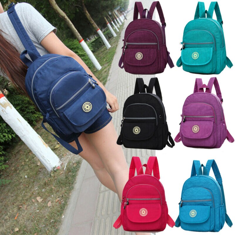 Kobiety tornister moda plecak na ramię panie Bookbags nylon tornister podróży nylon mały plecak torba na ramię torba na ramię prezent