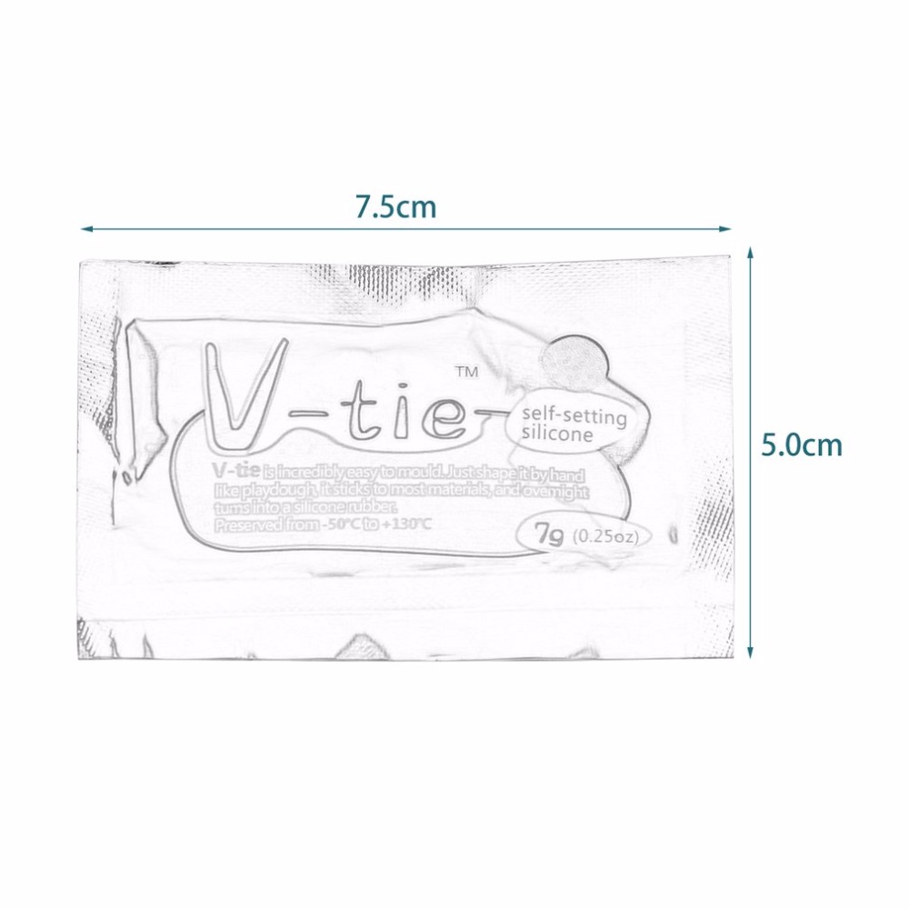 7 g/pak DIY V-tie Silicone Heatproof Lijm Kit Rubber Lijm Innovatieve Universele Silicagel Vorm Fix Reparatie Tools