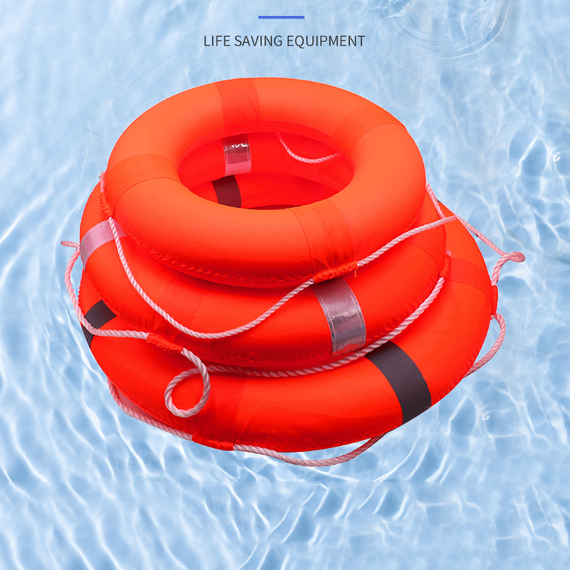 Life Buoy Adult Water Rescue Marine Solid Foam Life Buoy Ring Anti Drowning Boya Salvavidas Boat Accessories DK50LB