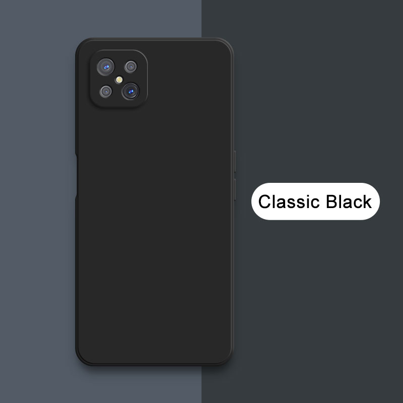 Custodia quadrata in silicone liquido per OPPO A92s Reno4 Reno 4Z Z 5G Fotocamera protettiva 360 Custodia morbida antiurto per telefono Accessori Funda: Neoprene / Oro