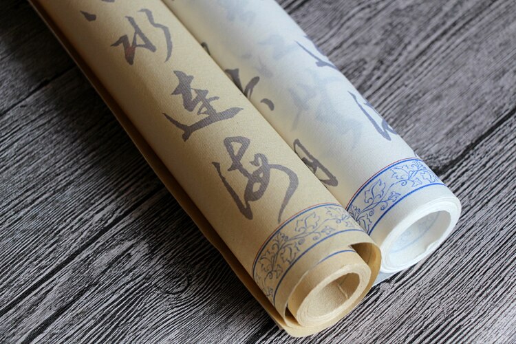 Facsimile Xuan Paper For Chinese Calligraphy, Tracing Paper Xing Cao ,Copy Paper For Chun Jiang Hua Yue Ye 4m*0.33m