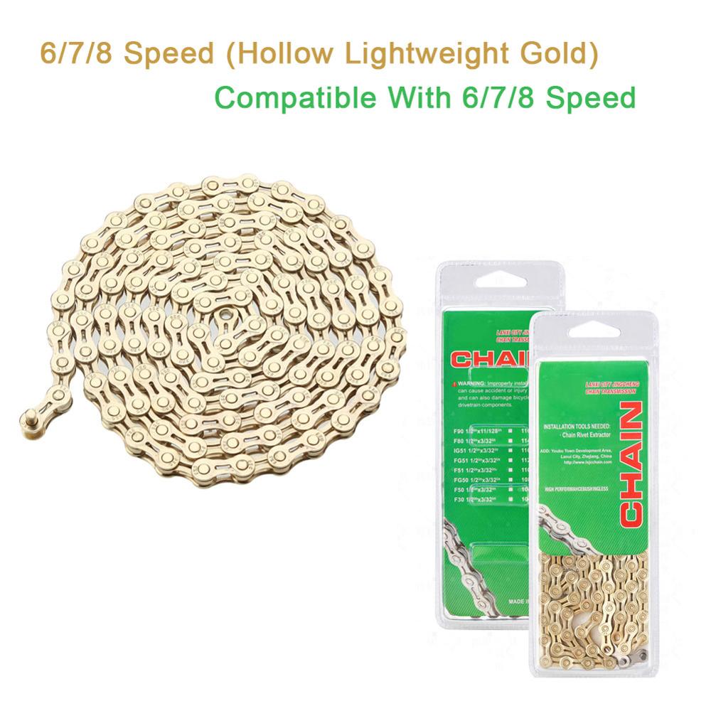 Bicycle Chain MTB Bike Parts 6 7 8 9 10 Speed Velocidade MTB Chains 116L Suitable For Campagnolo Sram Bike Accessories