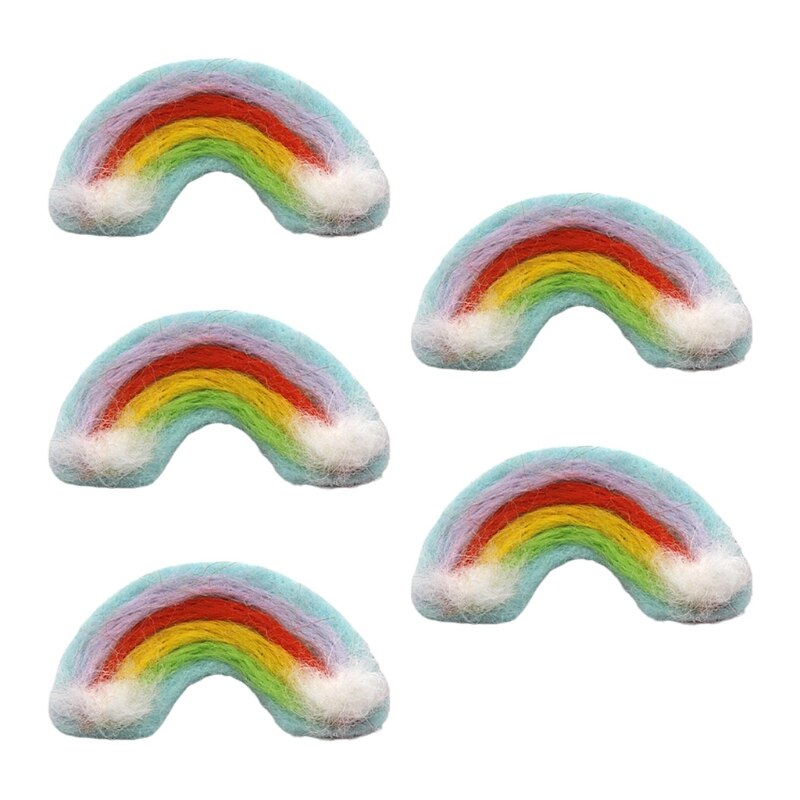 5 Pcs DIY Handmade Baby Felt Rainbow Home Party Decorations Photography Props: 1
