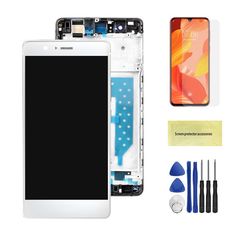 5.2 ''Originele Lcd Voor Huawei P9 Lite Scherm Met Frame Vervanging Voor Huawei P9 Lite Lcd Display VNS-L31 L21 L19: White With Frame