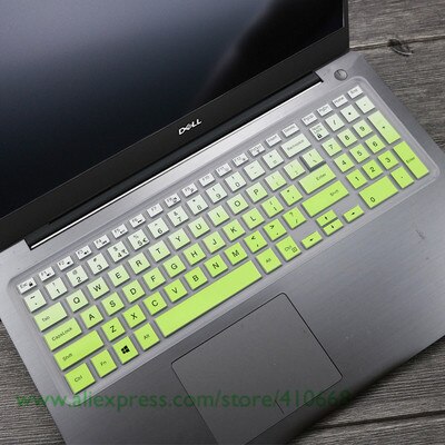 Laptop keyboard cover Protector for Dell inspiron 15 5547 15C 3000 5000 15mr 15CR 3543 15M Ins 15CR-1518L15CD 15MD 15MR M3541R: Gradualgreen