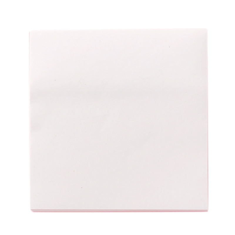Office Memo Pad Sticker Index Sticky Notes Simplicity Paper Stationery Self-Adhesive Paste Blank Memorandum: Rose Red