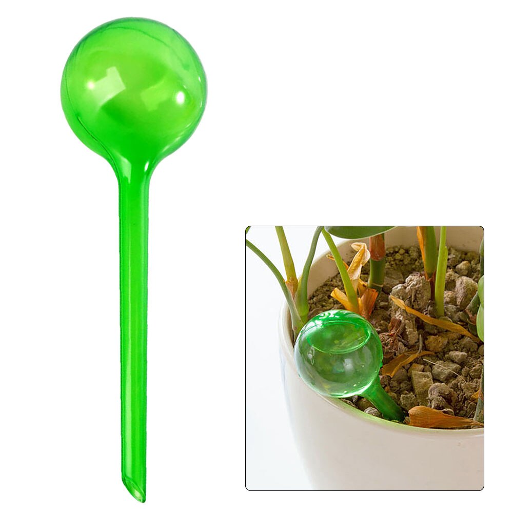 PVC Flower Automatic Watering Device Houseplant Plant Pot Imitation Bird Good Permeability Home Garden Plant Growing Accessories: Transparent Green