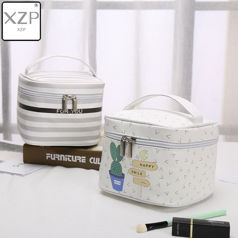 Xzp bolsa necessaire para cosméticos, organizador para plantas tropicais, de viagem, para higiene pessoal, bolsa grande, à prova d'água