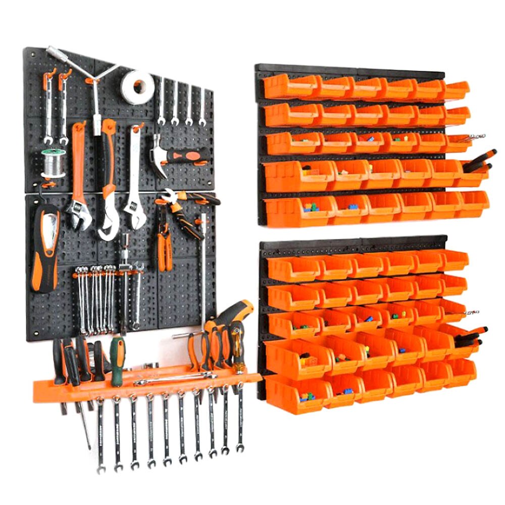 Hardware Tool Storage Rack Garage Workshop Storage Rack Screw Wrench Classification Component Shelf Wall-Mounted Tools Organiser