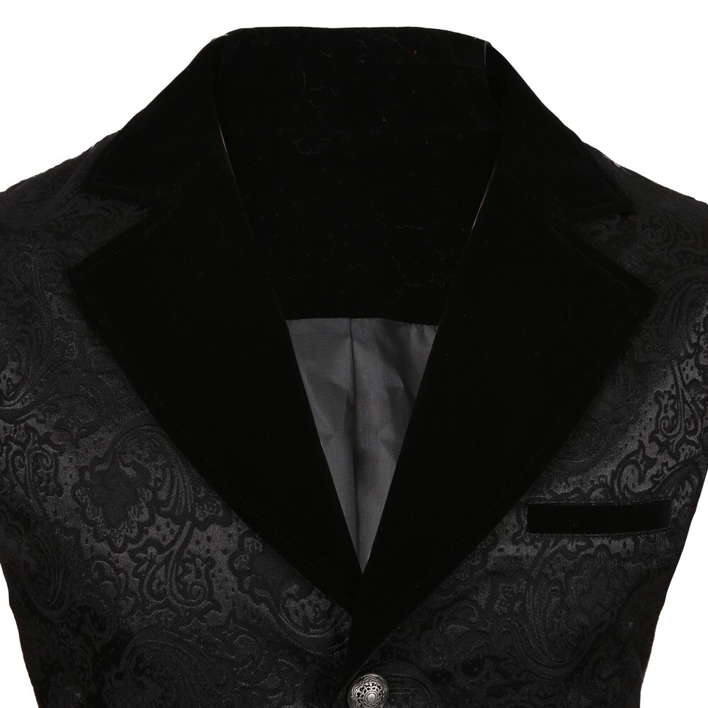 Adulte hommes gilet Steampunk Costume victorien Vintage gilet sans manches gothique veste Costume de fête