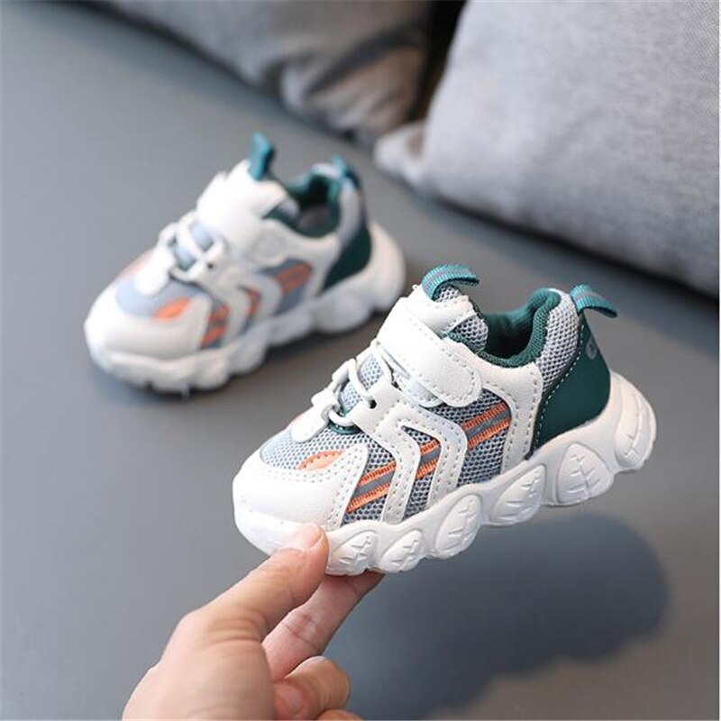 Baby Zachte Zolen Peuter Schoenen Jongen Meisje Comfortabele Antislip Schoenen Baby Ademend Mesh Sneakers Kinderen Casual schoenen: 2 / 23(Insole13.5cm)