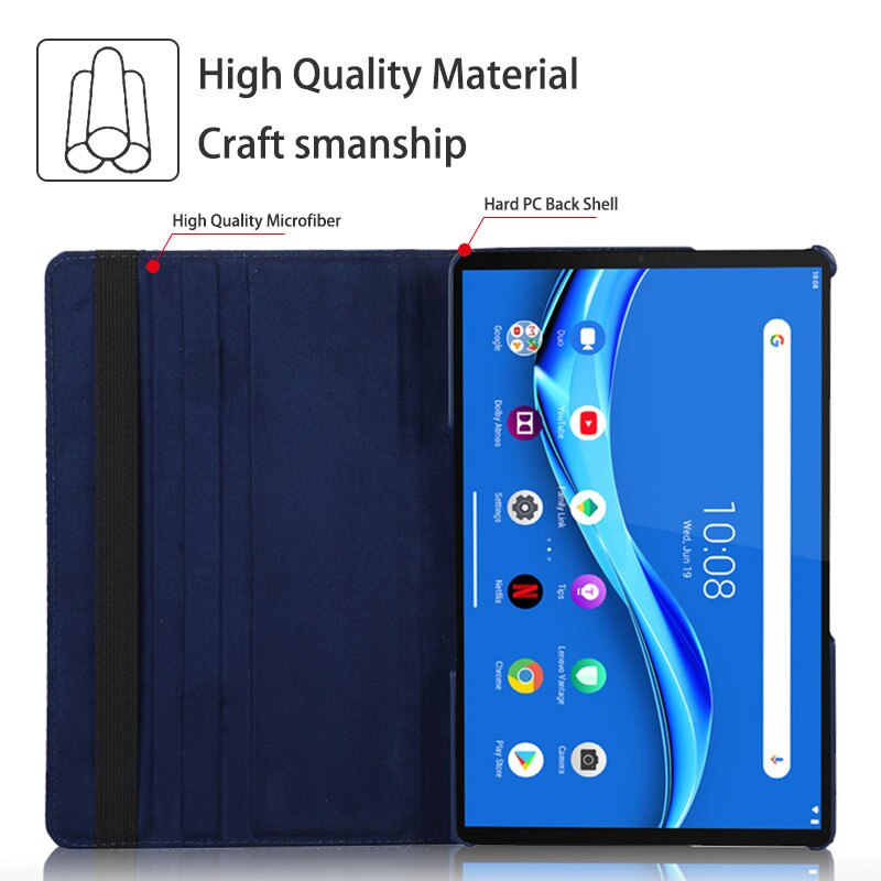 Coque en cuir PU à rabat, étui rotatif pour Samsung Galaxy Tab A8 X200 10.5 360 SM-X205 10.5