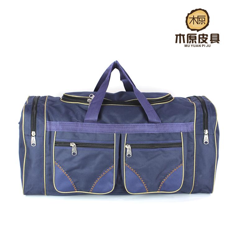 specials moving house special large travel bag distance large capacity waterproof Oxford cloth Luggage bag male tote: Deep Blue