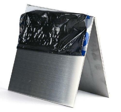 1 stücke 304 Edelstahl quadratische platte Poliert Platte Blatt Dicke dünne dicke 0,05x100mm x 100mm
