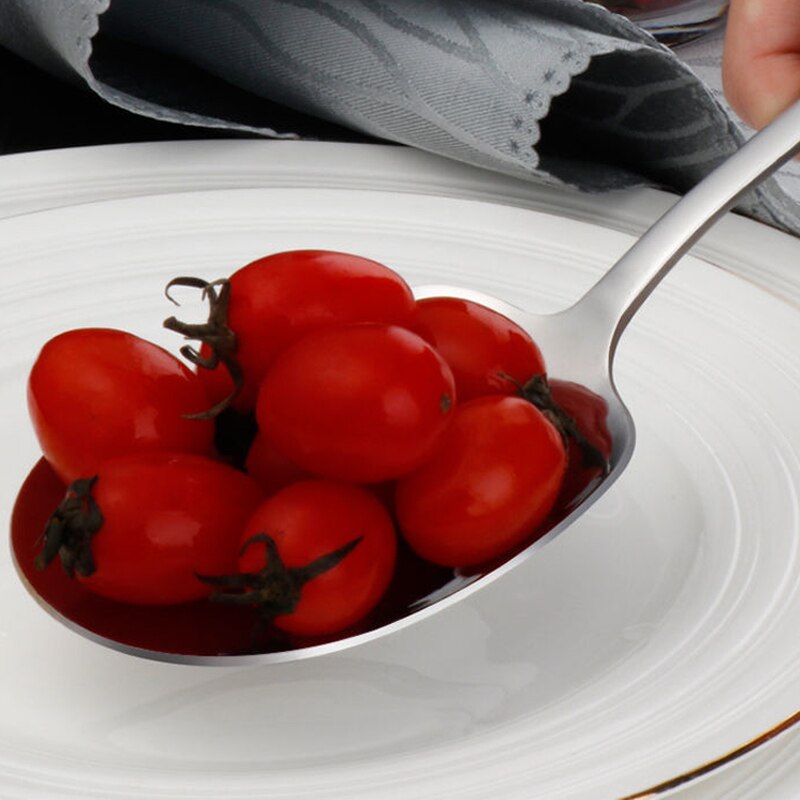 Kitchen Dinner Dish Public Spoon Soup Restaurant Large Stainless Steel Distributing Spoon Buffet Serving Spoon Big Soup Spoon