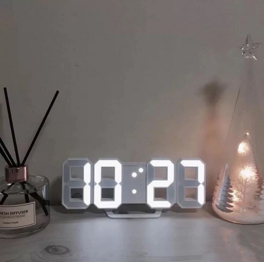 Reloj despertador Digital LED 3D, reloj de pared tridimensional, colgante, calendario de mesa, termómetro, muebles de reloj electrónico