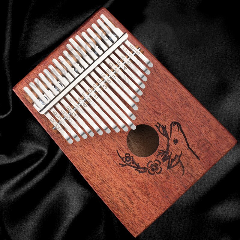 17 keys Solid Wood Kalimba Mbira Thumb 17 Key Kalimba African solid Mahogany Thumb Finger Piano