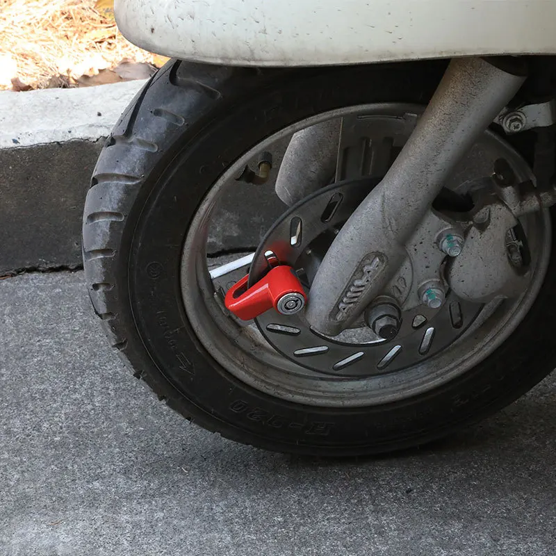 Schijfremslot Voor Motorfiets Fiets Elektrisch Voertuig Mountainbike Anti-Diefstal Slot Cilinder Moto Veiligheidsvoorzieningen Hub Hangsloten