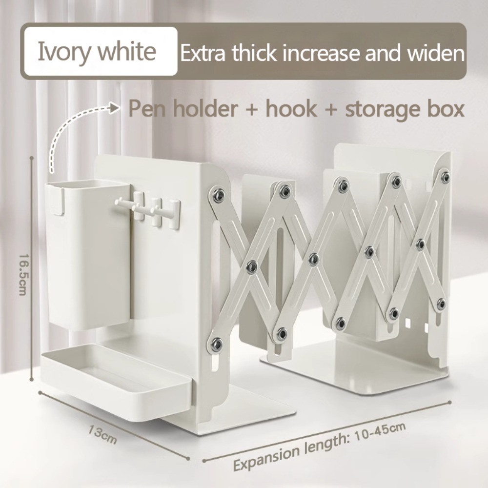 Monitoiminen metallinen aikakauslehtiteline tukeva pystysuora tiedostojen lajitteluteline kestävä kirjasäilytysteline kouluun: Valkoinen
