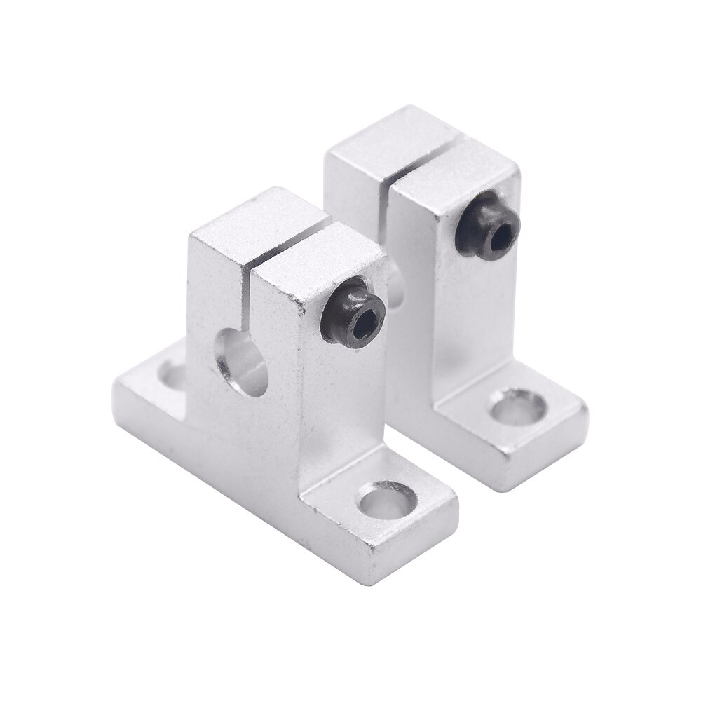 2pc SK8 SK10 SK12 SK16 SK20 SK25 SK30 SK35 SK40 Linear Rail Bearing Shaft Support Vertical Bracket Router SH8A 3D Printer Part