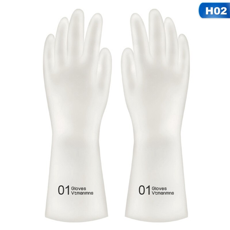 Washing Gloves Women Waterproof Rubber Latex Thin Kitchen Laundry Plastic Cleaning Dishes Household Chores Kitchen Tools: 2-M