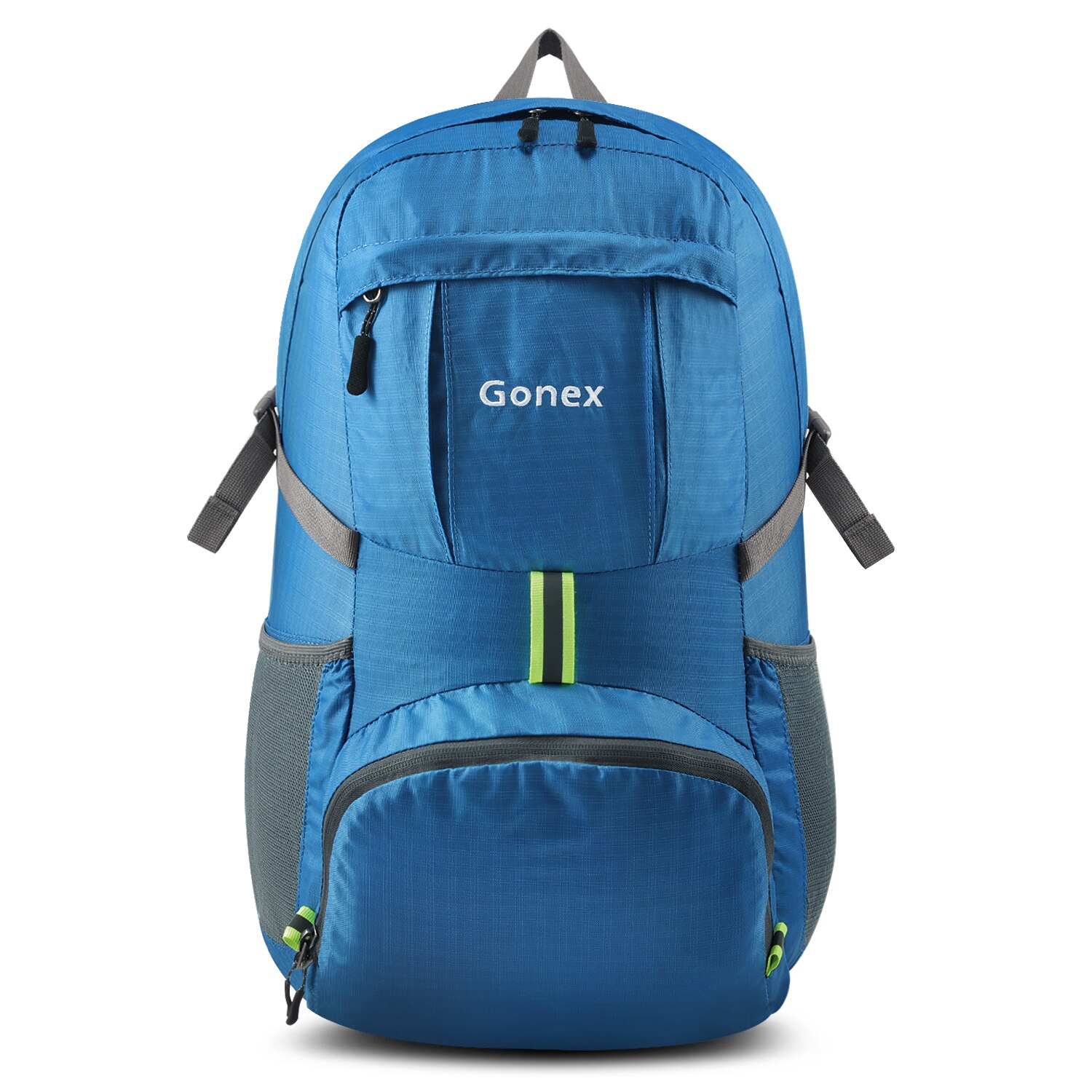 Gonex 35L Reisen Rucksack draussen Gepäck Tasche Faltbare Camping lässig Rucksäcke Daypack Für Schule Reise Wandern Ich bin Freien: Blau