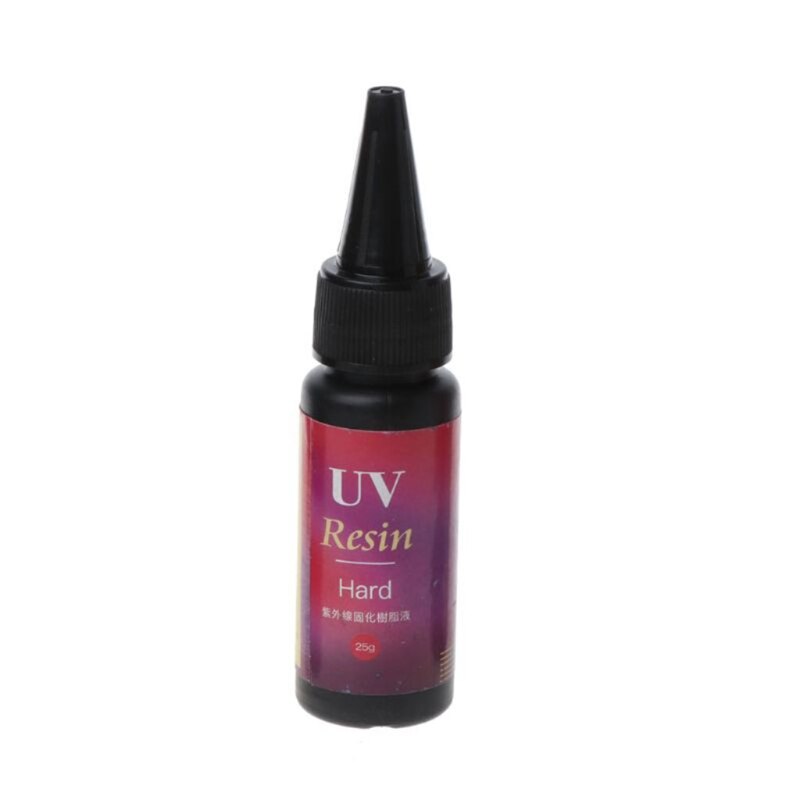 High Transparency Low Odor UV Resin Glue Diy Manual UV Curing Shadowless Glue: 25g