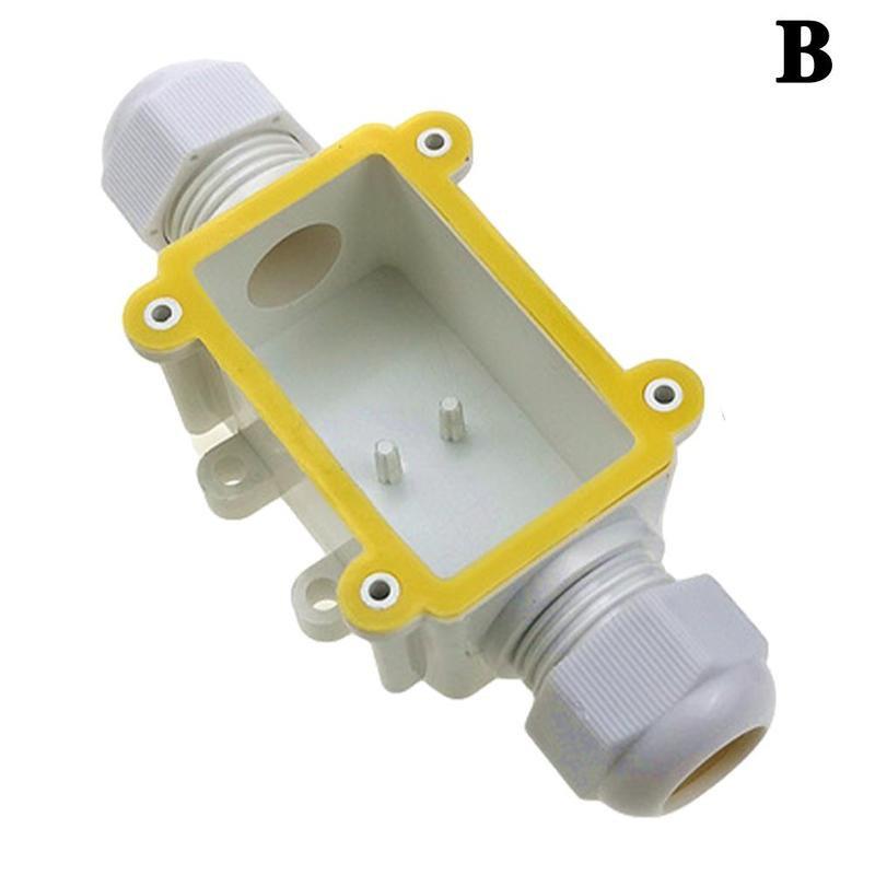 IP68 Waterproof Junction Box 2 Way G711 Electrical Retardant Sealed Outdoor Terminal Lights Case Cable Wire For LED Connect E8B7: B