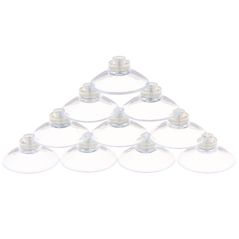 Ventosas con tuerca moleteada para cocina, 10 Uds. De rosca M4 de 40mm, ventosa transparente con tornillo, colgador de almacenamiento, herramientas para el hogar