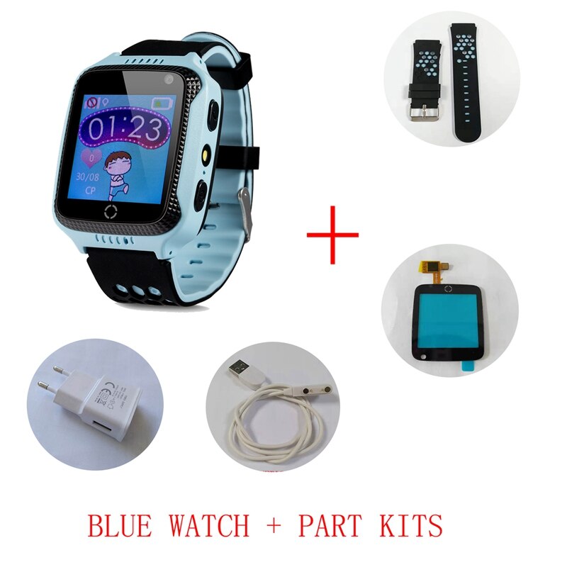 Wonlex Smart-Watch con GPS per localizzatore di posizione per bambini monitoraggio della posizione dei bambini orologio della fotocamera GW500S posizione anti-smarrimento del bambino: Blue and Part Kit