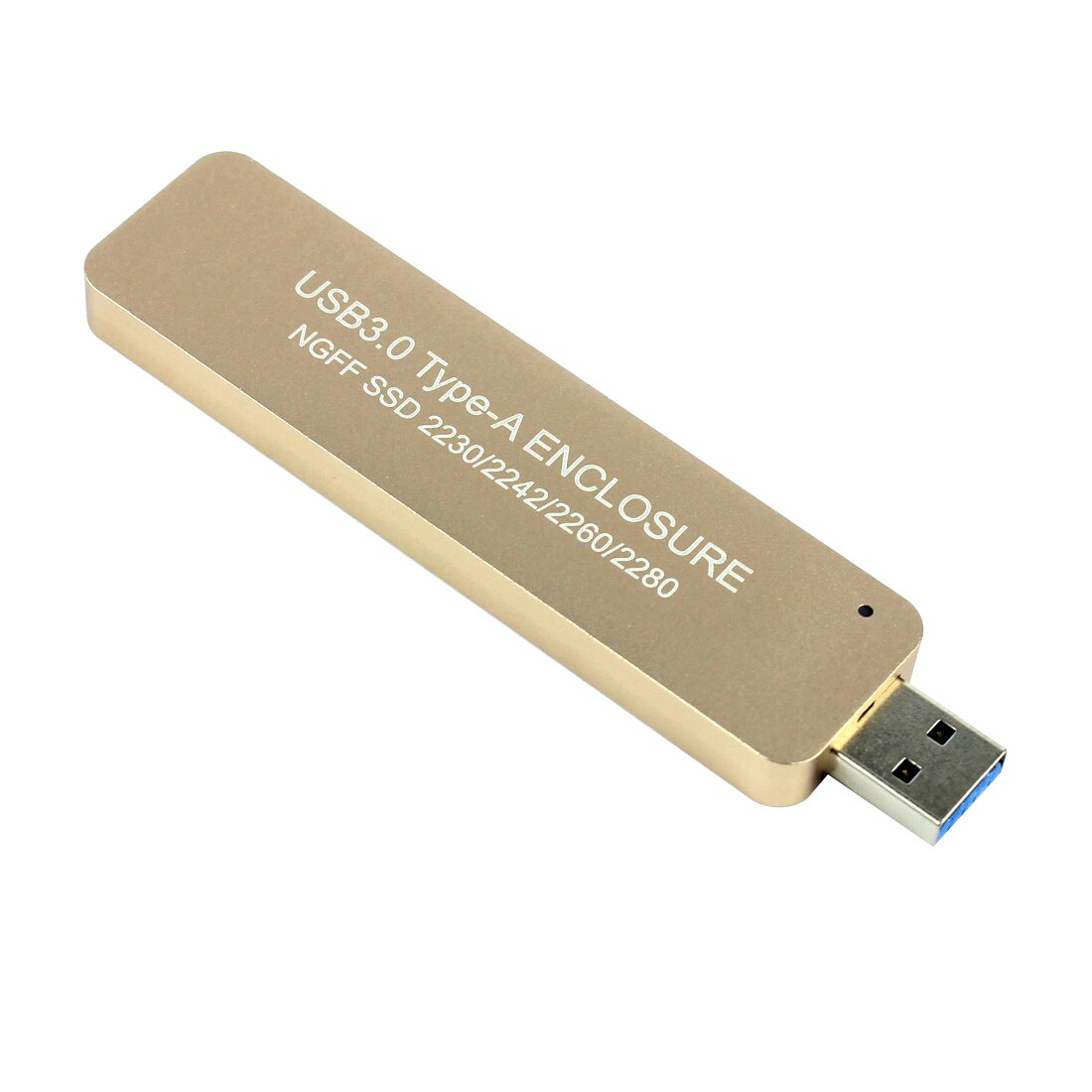 Carcasa de disco duro externo para NGFF SSD, carcasa de LM-781U, USB 3,0, TYPE-A, 2230/2242/2260/2280