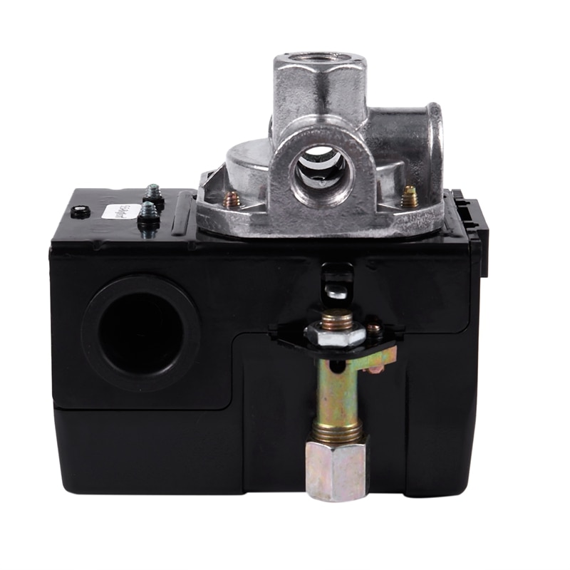 CSS 5-8Kg 4-Puertos 26 Amp Válvula de Control de presión compresor de aire de alta resistencia negro controlador de Presión Automático